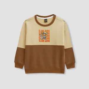 Slam Dunk Printed Cut & Sew Sweatshirt in fleece for Kids