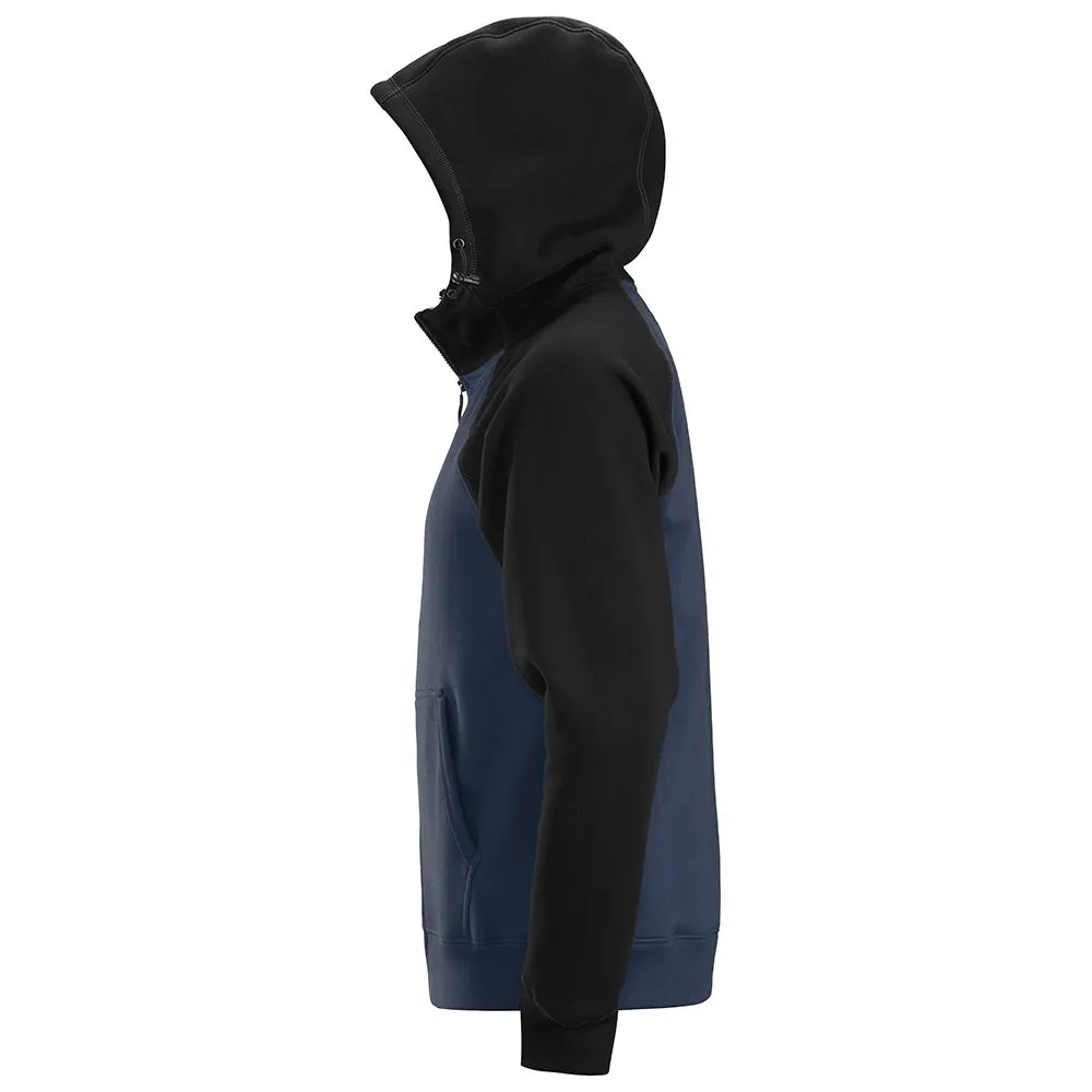 Snickers&#x20;2888&#x20;AllroundWork,&#x20;Logo&#x20;Full&#x20;Zip&#x20;Hoodie&#x20;-&#x20;Navy