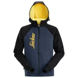 Snickers&#x20;2888&#x20;AllroundWork,&#x20;Logo&#x20;Full&#x20;Zip&#x20;Hoodie&#x20;-&#x20;Navy