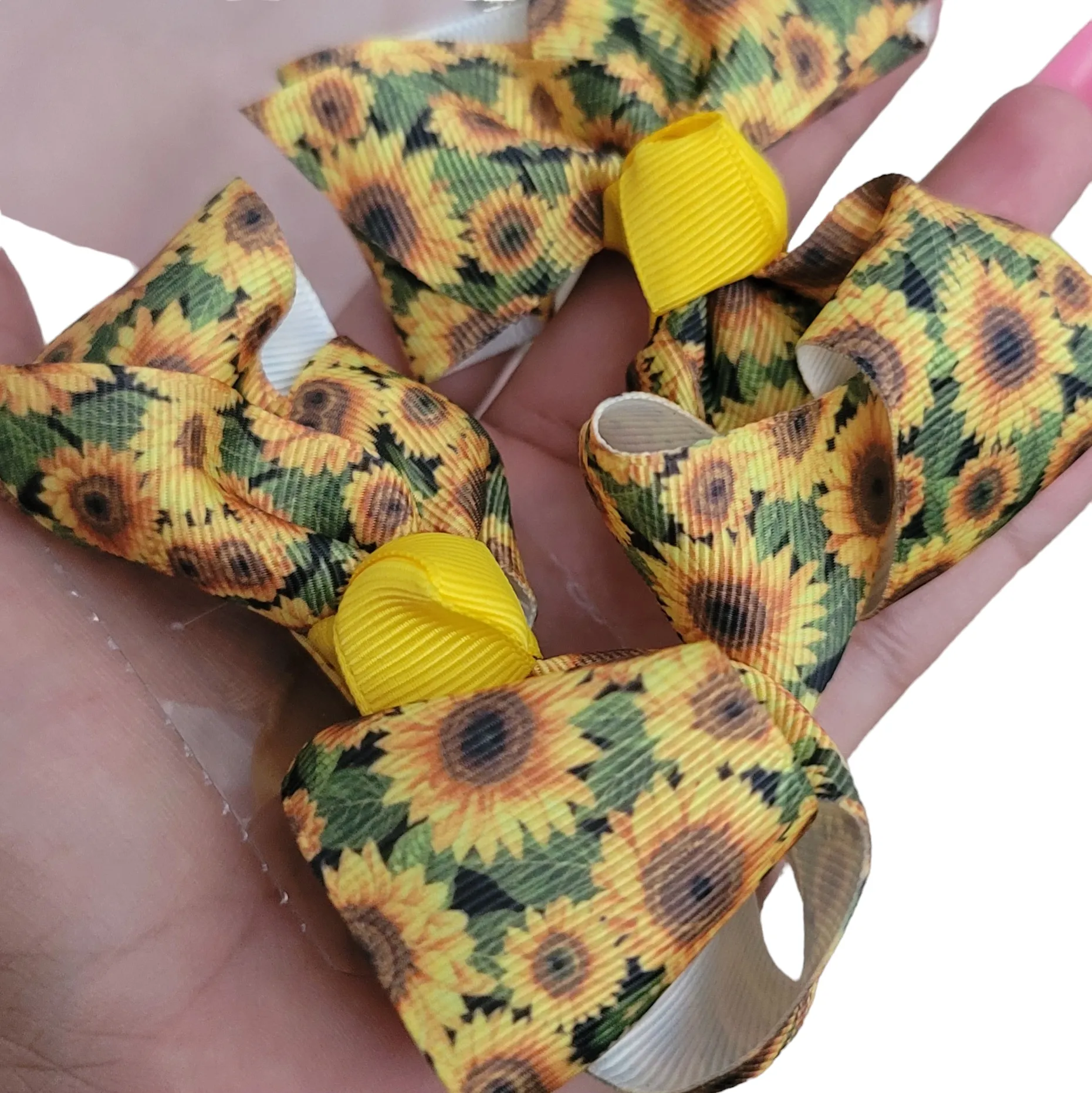Sunflower Piggy Bow Set
