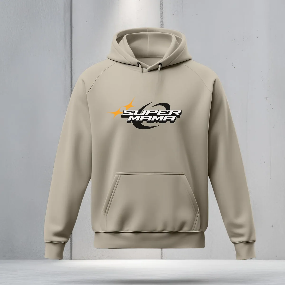 Super Mama Hoodie | Y2K Themed Graphic Hoodie for Moms