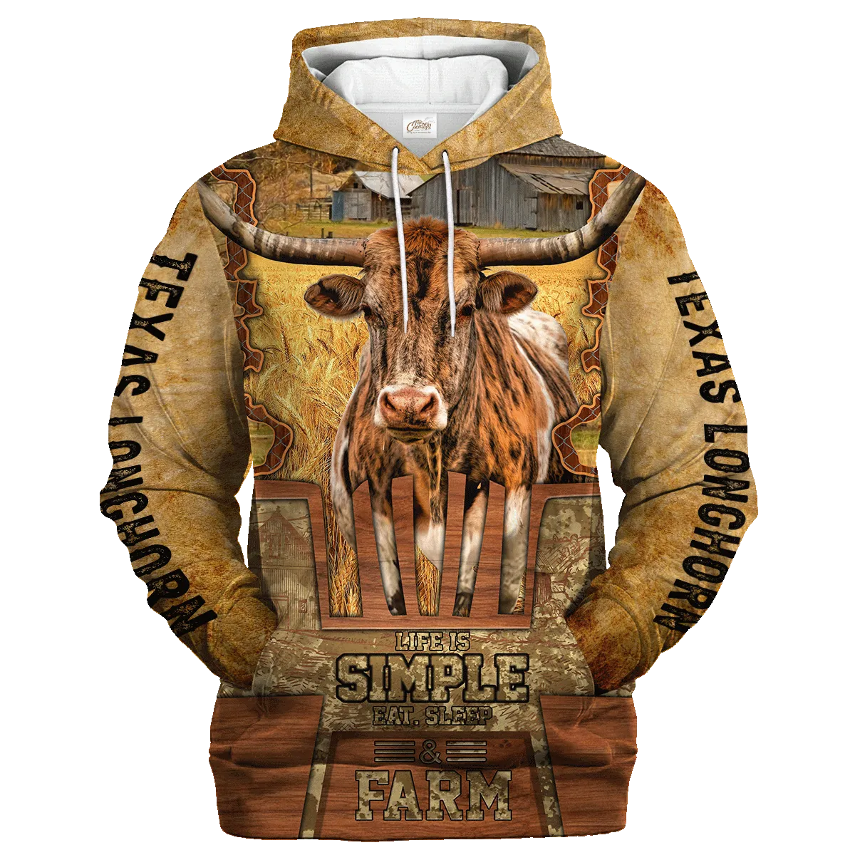 Texas Longhorn Life Is Simple A Farm Hoodie