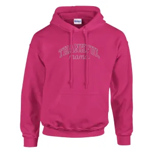 Thankful Mama Embroidered Cozy Hoodie (white stitches)