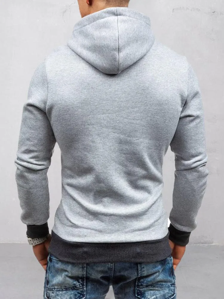 Trendy Slant zipper Hoodie