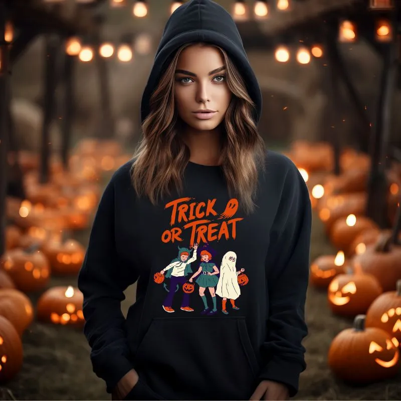 Trick Or Treat Vintage Halloween Hoodie
