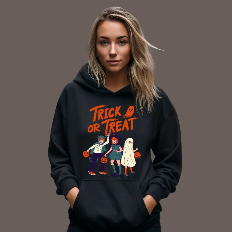 Trick Or Treat Vintage Halloween Hoodie