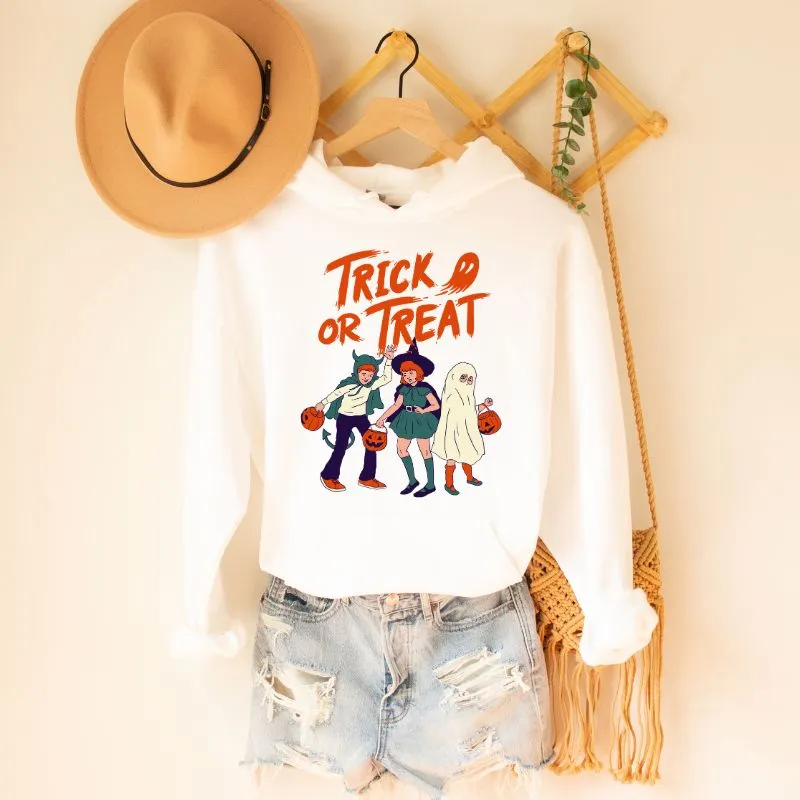 Trick Or Treat Vintage Halloween Hoodie
