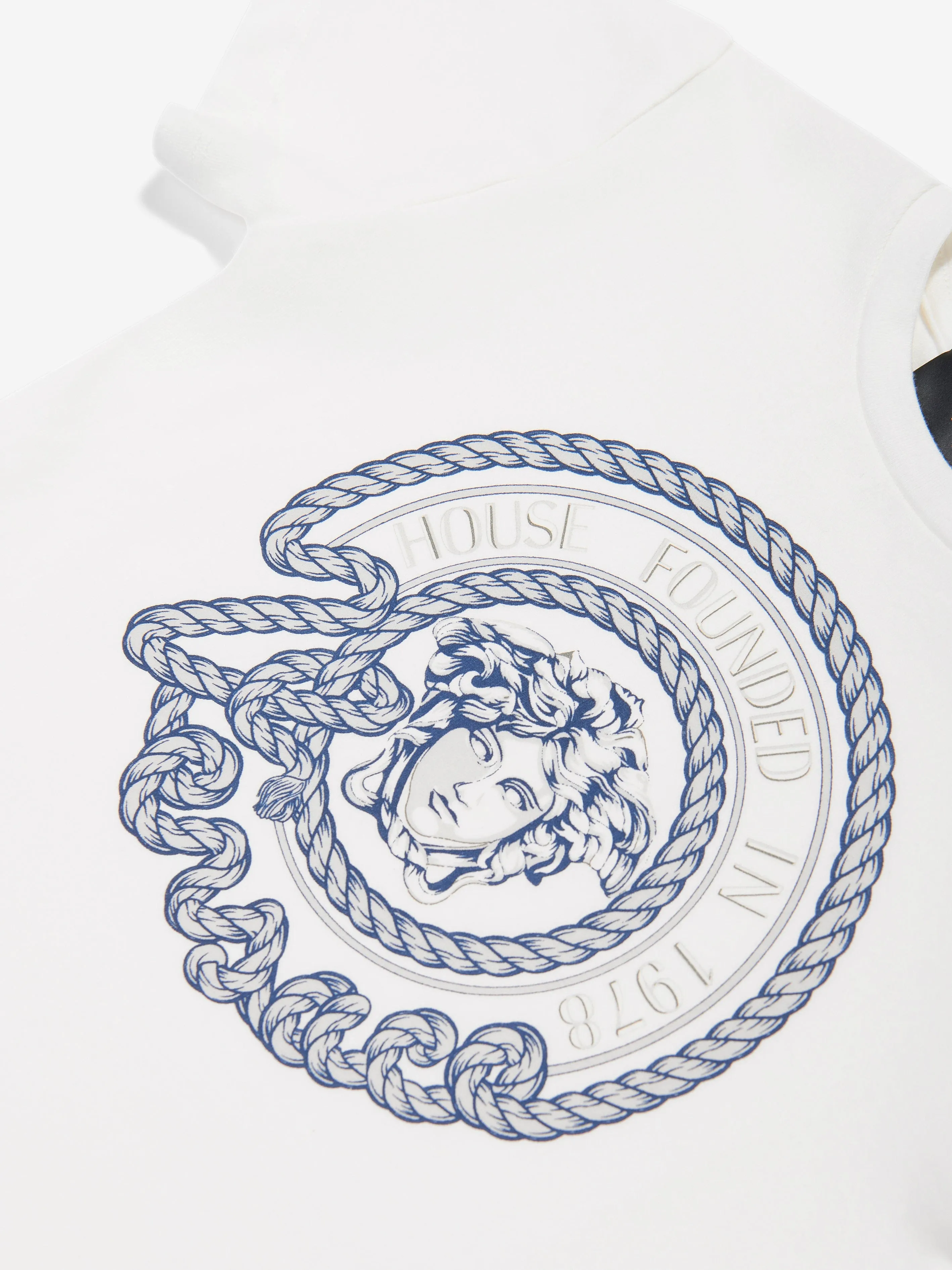 Versace Baby Boys Nautical Medusa T-Shirt in White