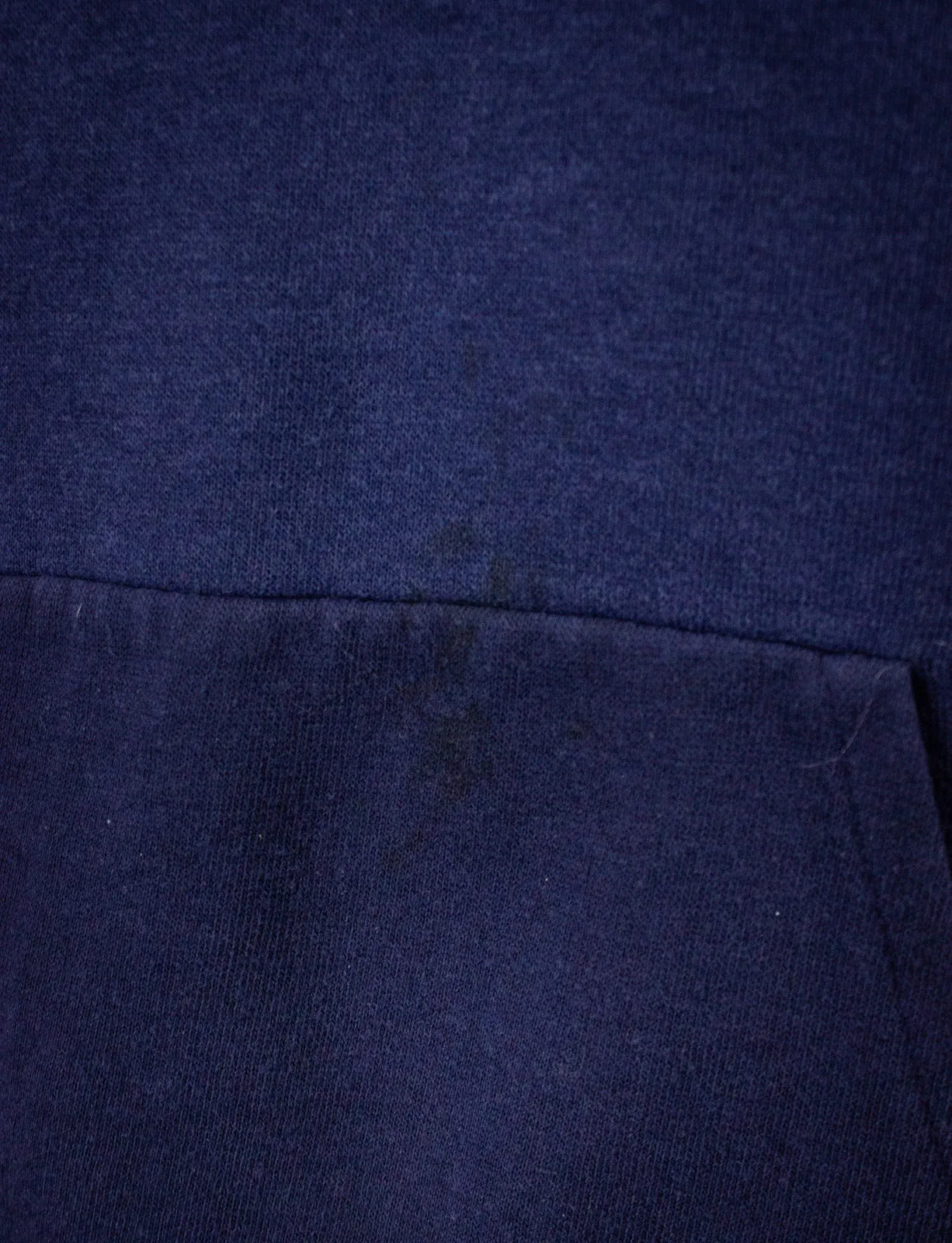 Vintage Stanford University Hoodie 70s Navy Blue Small