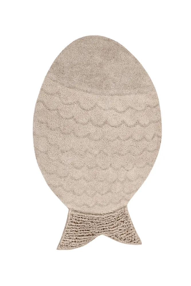 WASHABLE COTTON RUG BIG FISH