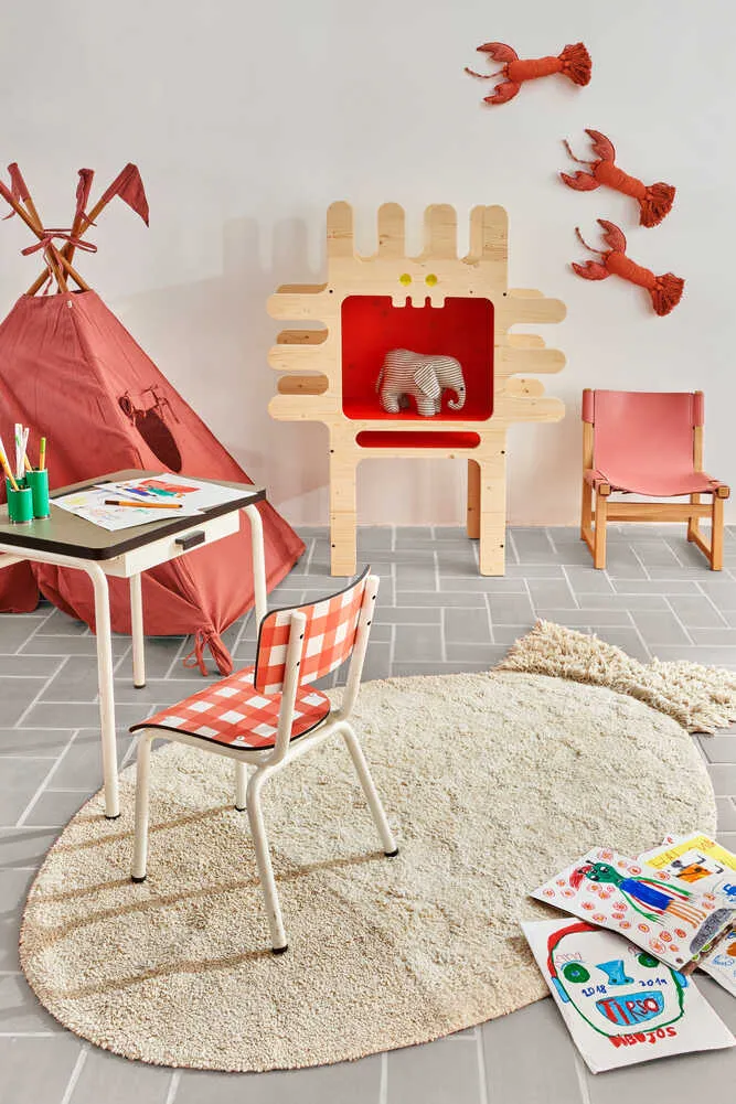 WASHABLE COTTON RUG BIG FISH