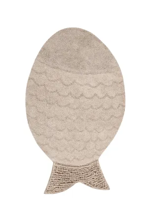 WASHABLE COTTON RUG BIG FISH